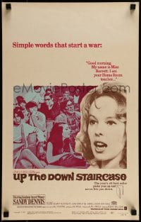 1p303 UP THE DOWN STAIRCASE WC 1967 inner-city teacher Sandy Dennis, from Bel Kaufman novel!