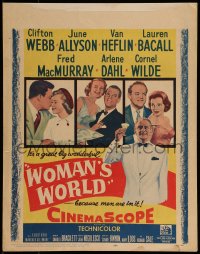 1p310 WOMAN'S WORLD WC 1954 June Allyson, Clifton Webb, Van Heflin, Lauren Bacall, Arlene Dahl!