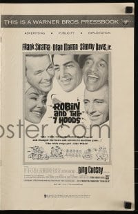 1p092 ROBIN & THE 7 HOODS pressbook 1964 Frank Sinatra, Dean Martin, Sammy Davis Jr, Bing Crosby