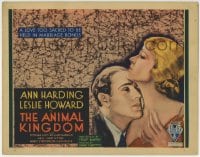 1r019 ANIMAL KINGDOM TC 1932 Leslie Howard & Ann Harding have a love too sacred for marriage, rare!