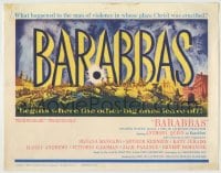 1r026 BARABBAS TC 1962 Richard Fleischer directed, Anthony Quinn & Silvana Mangano!