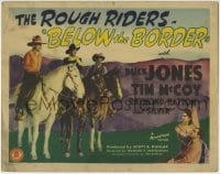 1r029 BELOW THE BORDER TC 1942 Rough Riders Buck Jones, Tim McCoy, Raymond Hatton, Silver the horse