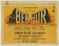 1r030 BEN-HUR TC 1960 Charlton Heston, William Wyler classic epic, winner of 11 Academy Awards!