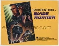 1r034 BLADE RUNNER TC 1982 Ridley Scott sci-fi classic, art of Harrison Ford by John Alvin!