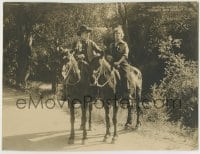 1r395 BOUGHT & FOUGHT FOR LC 1920 close up of Magda Lane & Alfred Regnier on horses!