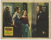 1r399 BRIGHAM YOUNG LC 1940 Tyrone Power, Mary Astor & John Carradine look at Dean Jagger!