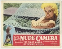 1r408 BUNNY YEAGER'S NUDE CAMERA LC 1964 Barry Mahon, best close up of nude girl in hammock!