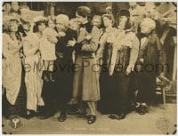 1r435 CHIMES LC R1910s happy couple & child reunited as crowd watches, from Charles Dickens novel!