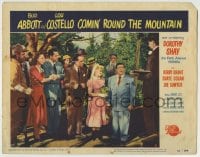 1r444 COMIN' ROUND THE MOUNTAIN LC #6 1951 Bud Abbott watches Lou Costello getting married!