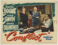 1r446 CONFLICT LC 1945 Grant Mitchell & Rose Hobart stand next to Humphrey Bogart in wheelchair!