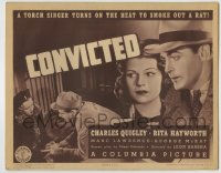 1r056 CONVICTED TC 1938 torch singer Rita Hayworth turns on the heat to smoke out a rat!