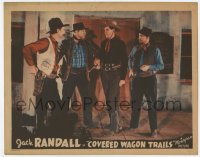 1r450 COVERED WAGON TRAILS LC 1940 bad guys make cowboy Jack Randall lower his gun!