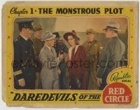 1r457 DAREDEVILS OF THE RED CIRCLE chapter 1 LC 1939 Carole Landis, The Monstrous Plot, color!