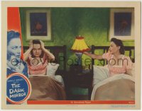 1r458 DARK MIRROR LC #6 1946 great scene with Olivia De Havilland as identical twins in bed!