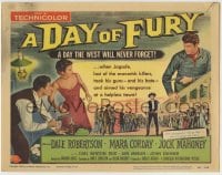 1r063 DAY OF FURY TC 1956 Dale Robertson is the last of the Maverick Killers, Mara Corday!