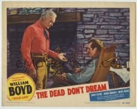 1r460 DEAD DON'T DREAM LC #6 1948 Boyd as Hopalong Cassidy gives badge to man in wheelchair!