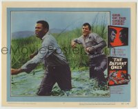 1r464 DEFIANT ONES LC #3 1958 escaped cons Tony Curtis & Sidney Poitier in stinking swamp!