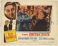 1r467 DETECTIVE LC 1954 optometrist checks the vision of Alec Guinness as Father Brown!
