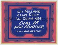 1r068 DIAL M FOR MURDER homemade TC 1954 Alfred Hitchcock, only the title and credits!