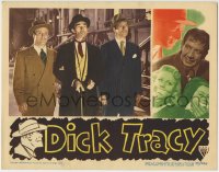 1r472 DICK TRACY LC 1945 Morgan Conway & another man escort handcuffed criminal, Chester Gould!