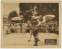 1r506 FIGHT LC 1924 great image Earl Foxe as Van Bibber jumping on his opponent in the boxing ring!