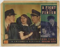 1r507 FIGHT TO THE FINISH LC 1937 Ward Bond gets between cab driver Don Terry & Rosalind Keith!