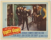 1r518 FORTY GUNS LC #3 1957 Samuel Fuller directed, Barbara Stanwyck argues w/sheriff Dean Jagger!