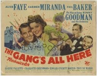 1r093 GANG'S ALL HERE TC 1943 sexy Alice Faye, Carmen Miranda, Benny Goodman playing clarinet!