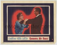 1r542 GOODBYE MY FANCY LC #7 1951 great close up of Joan Crawford & Robert Young laughing!