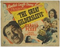 1r103 GREAT GILDERSLEEVE TC 1943 Harold Peary, radio's laugh champ in his own big fun show!