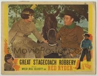1r544 GREAT STAGECOACH ROBBERY LC 1945 Wild Bill Elliott as Red Ryder, Bobby Blake as Little Beaver