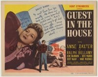 1r104 GUEST IN THE HOUSE TC 1944 mentally ill Anne Baxter, painter Ralph Bellamy, diary art!