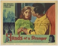 1r551 HANDS OF A STRANGER LC #5 1962 scared Joan Harvey, surgeon's scalpel writes a thriller!