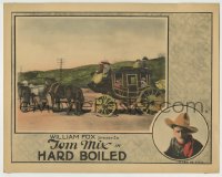 1r555 HARD BOILED LC 1926 great image of cast on stagecoach, inset image of Tom Mix!