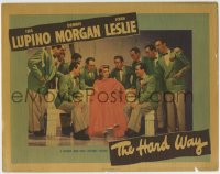 1r556 HARD WAY LC 1942 Joan Leslie on bench surrounded by many men wearing green tuxedos!