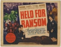 1r114 HELD FOR RANSOM TC 1938 female federal agent Blanche Mehaffey solves a kidnapping!