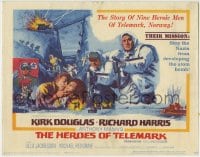 1r115 HEROES OF TELEMARK TC 1966 Kirk Douglas & Richard Harris stop Nazis from making atom bomb!