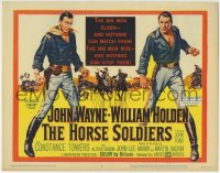1r125 HORSE SOLDIERS TC 1959 art of U.S. Cavalrymen John Wayne & William Holden, John Ford