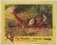 1r576 HOUND OF THE BASKERVILLES LC #6 1959 Hammer horror, c/u of woman sinking in quicksand!