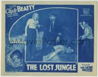 1r635 LOST JUNGLE chapter 8 LC 1934 sea captain shows Cecilia Parker knocked out Clyde Beatty!