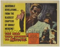 1r173 MAN WHO TURNED TO STONE TC 1957 Victor Jory practices unholy medicine, cool horror art!