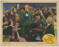 1r657 MAYTIME LC 1937 young American student Nelson Eddy leads the singing in gay Parisian cafe!