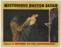 1r679 MYSTERIOUS DOCTOR SATAN chapter 1 LC 1940 cool image of masked hero Copperhead punching guy!