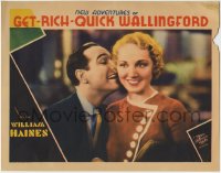 1r688 NEW ADVENTURES OF GET-RICH-QUICK WALLINGFORD LC 1931 c/u of William Haines & Leila Hyams!