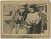 1r691 NIGHT HORSEMEN LC 1921 Tom Mix gives a stone cold stare to an angry cowboy by Tony!