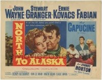 1r193 NORTH TO ALASKA TC 1960 John Wayne & sexy Capucine in a fun-filled adventure in the Yukon!