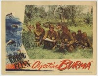 1r700 OBJECTIVE BURMA LC 1945 Errol Flynn & soldiers consult their maps in World War II India!