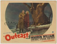 1r718 OUTCAST LC 1937 medical doctor Warren William & Karen Morley standing by huge tree!