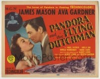 1r201 PANDORA & THE FLYING DUTCHMAN TC 1951 romantic c/u of James Mason & sexy Ava Gardner!