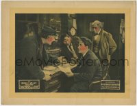 1r728 PARTNERS OF THE TIDE LC 1921 Jack Perrin surrounded by three worried men by model ship!